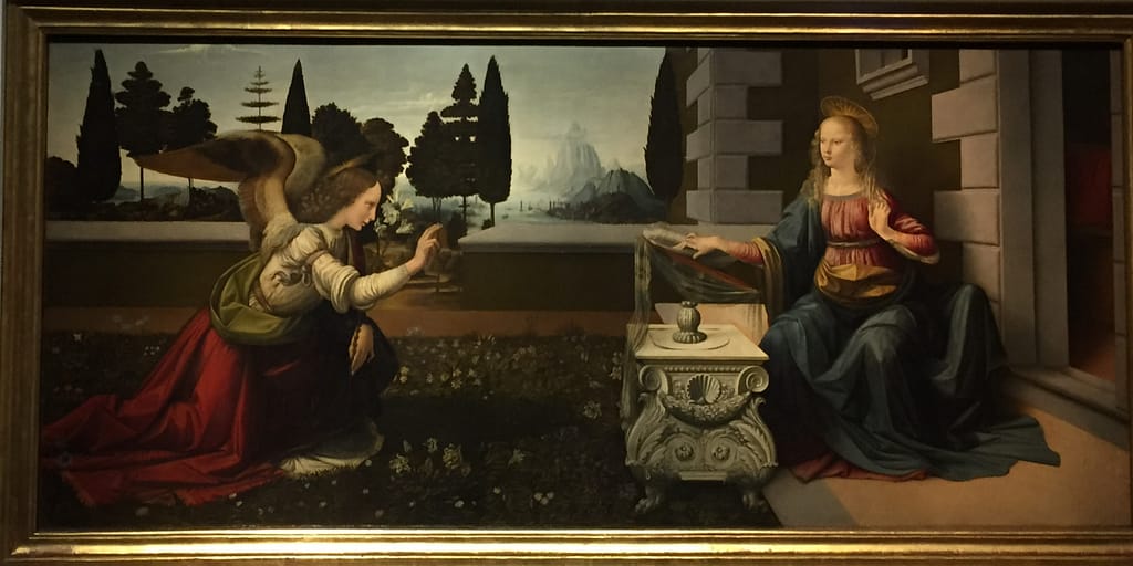 Annunciation - Uffizi Gallery Florence Italy