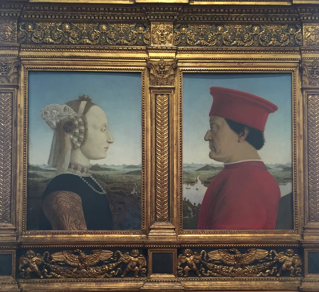 The Duke and Duchess of Urbino - Uffizi Gallery Florence Italy