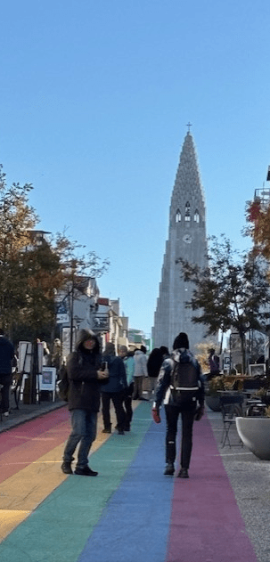 Rainbow Street Reykjavik Iceland