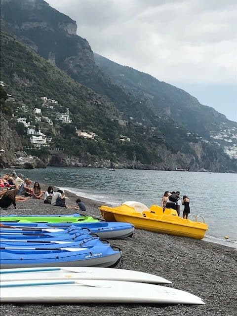 Water sports Positano beach Positano Italy