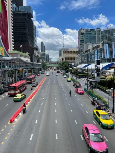 Traffic in Bangkok Thailand 