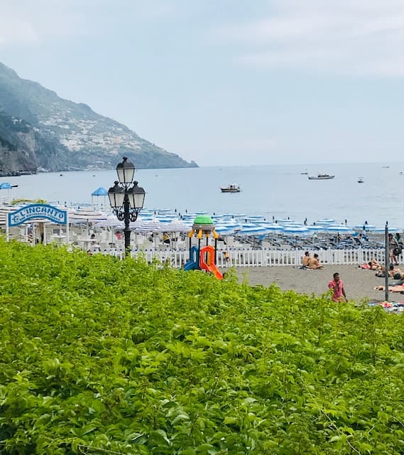 Positano Beach Amalfi Coast Italy