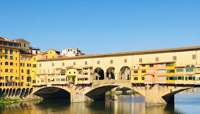 River view of Florence Italy