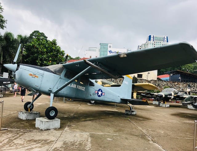 Outside War Remnants Museum Ho Chi Minh City Vietnam