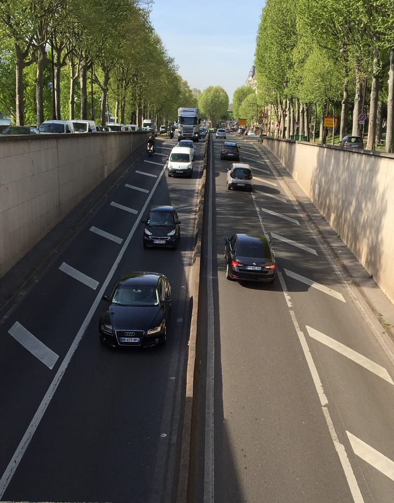 Entrance to the Alma Tunnel Paris France