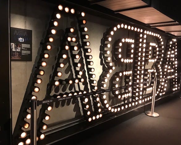ABBA Museum entrance Stockholm Sweden 