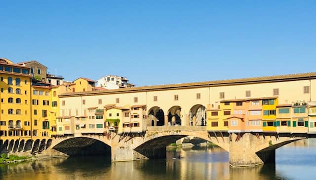 River view of Florence Italy 