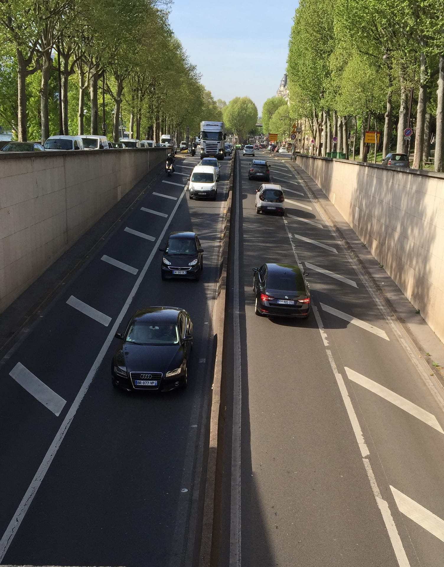 Entrance to the Alma Tunnel Paris France 