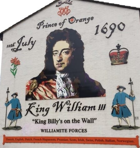 King William Mural Belfast Northern Ireland 