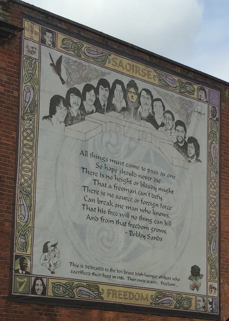 Saoirse Freedom Mural Belfast Northern Ireland 