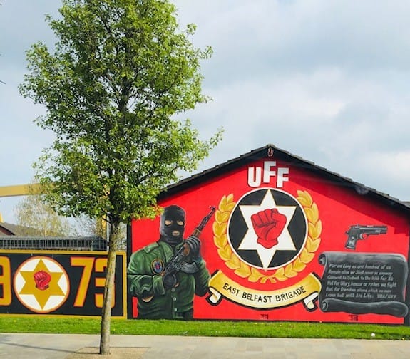 Ulster Freedom Fighters Mural Belfast Northern Ireland 