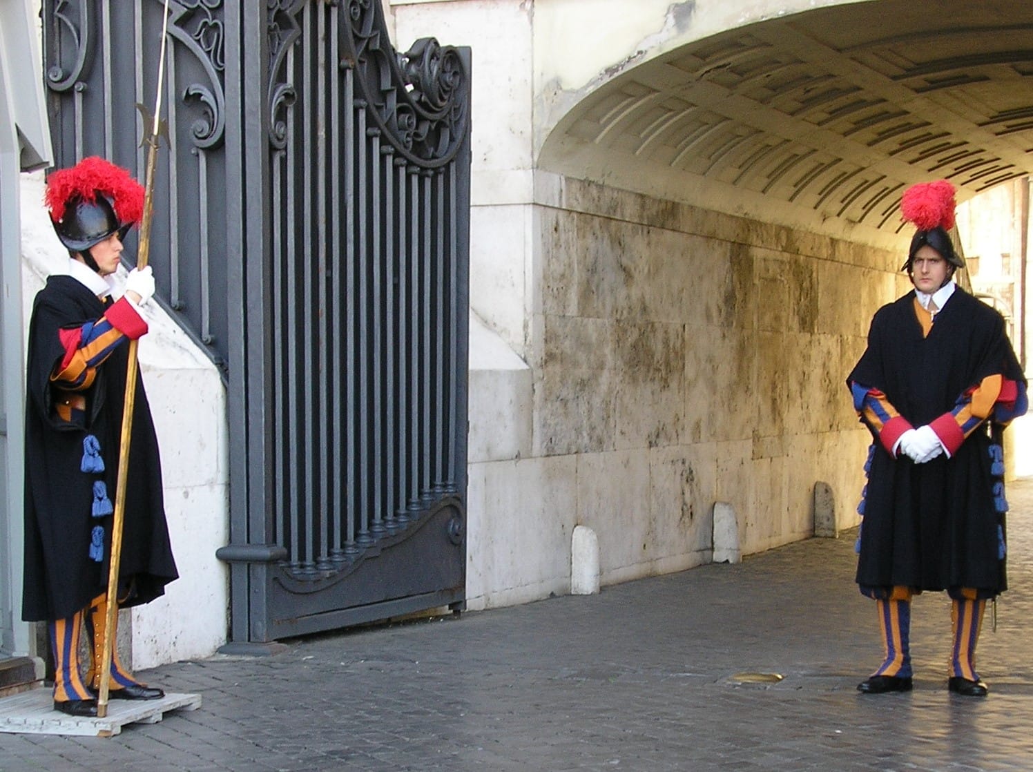 Swiss Guards at Vatican City Rome Italy 