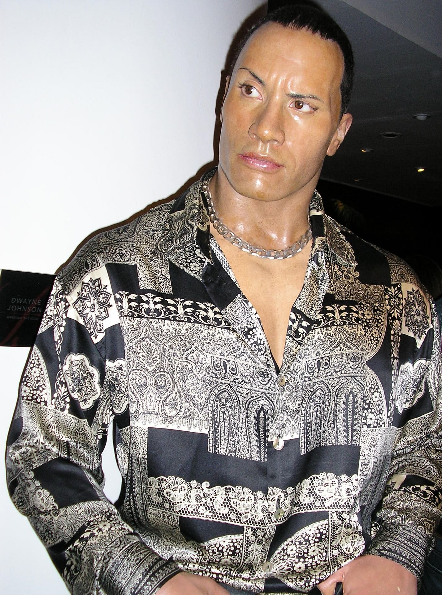 The Rock wax figure 