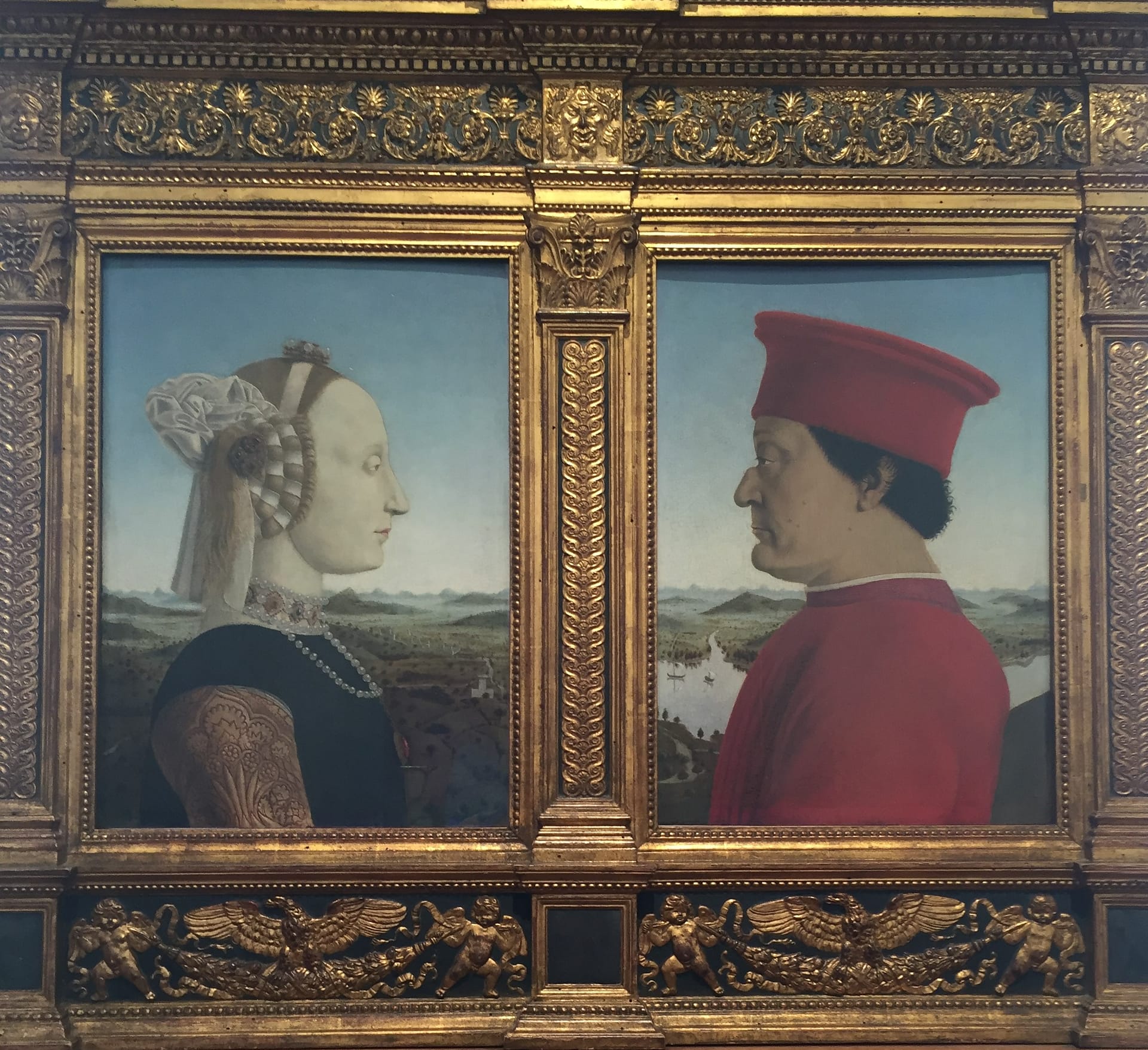 The Duke and Duchess of Urbino - Uffizi Gallery Florence Italy 