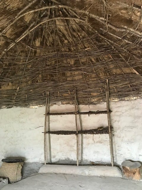 Neolithic houses Stonehenge Wiltshire England 