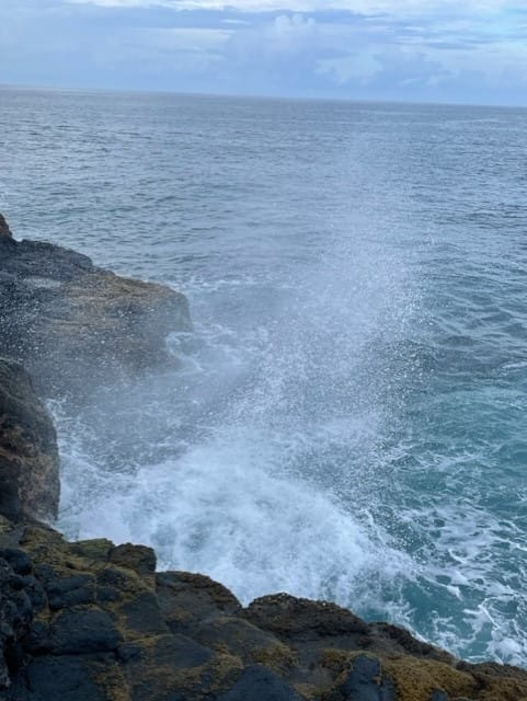 Arahoho Blowhole Tahiti French Polynesia 