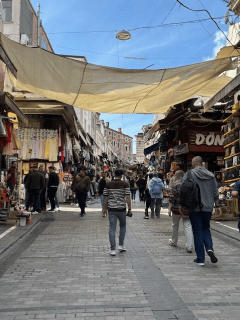 Outside area of Grand Bazaar Istanbul Turkey 