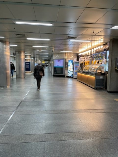 Deserted train station